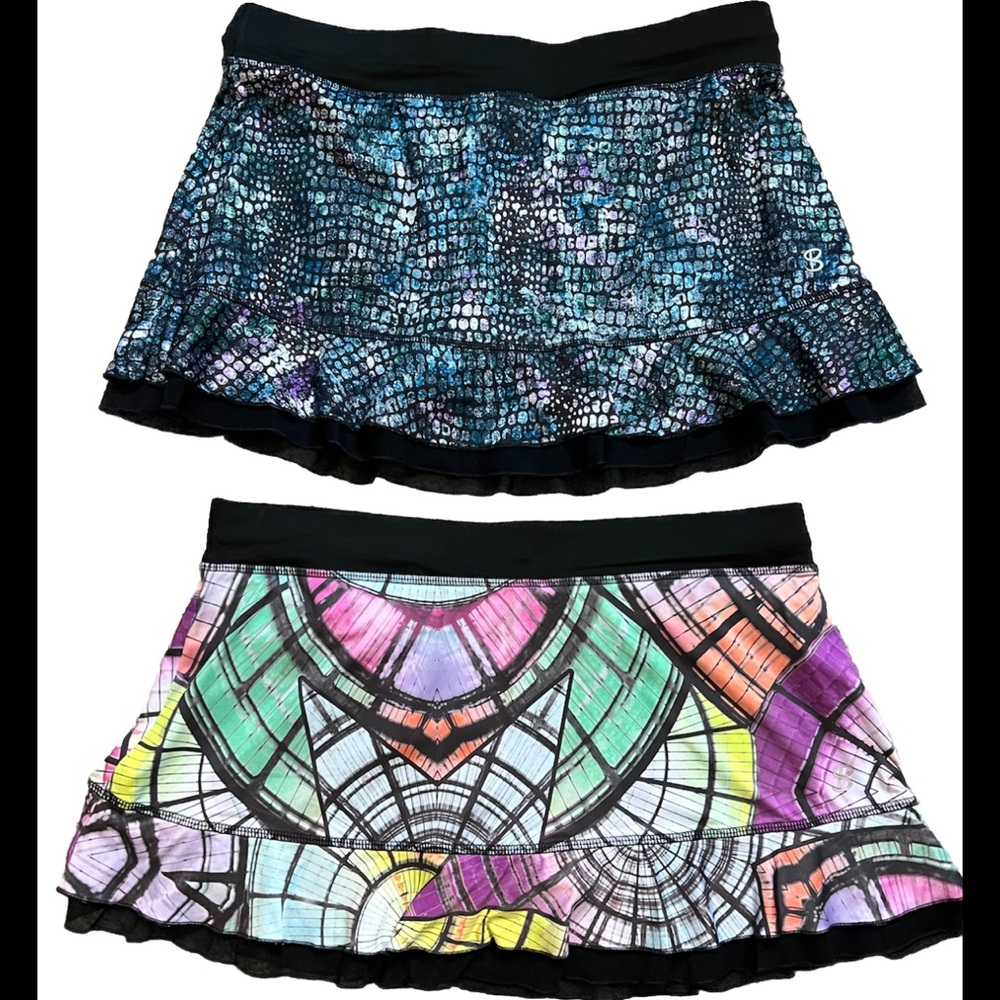Sofibella Ladies Size XL Activewear Tennis Skort Skirt Pickleball Golf LOT OF 2